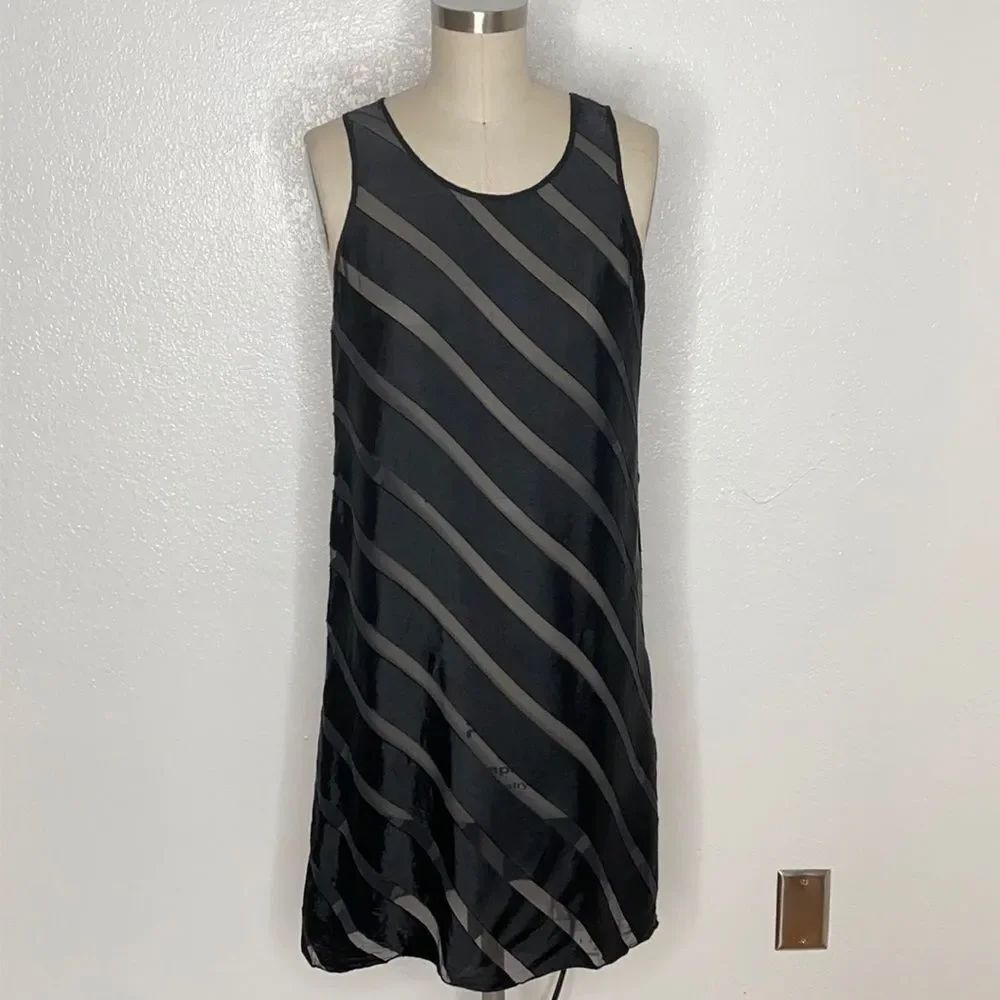 Lagence black vintage Y2K 90s slip dress 4